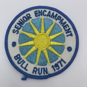 Girl Scout Patch - Senior Encampment Bull Run 1971 - Vintage READ